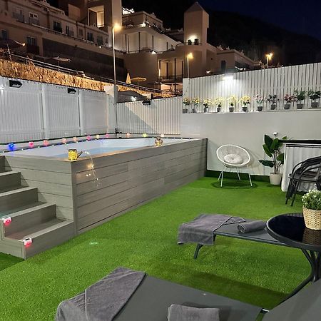 Big Villa Puerto Rico With Heated Saltwater Jacuzzi Pool & Bbq & Private Parking Puerto Rico (Gran Canaria) Exterior foto