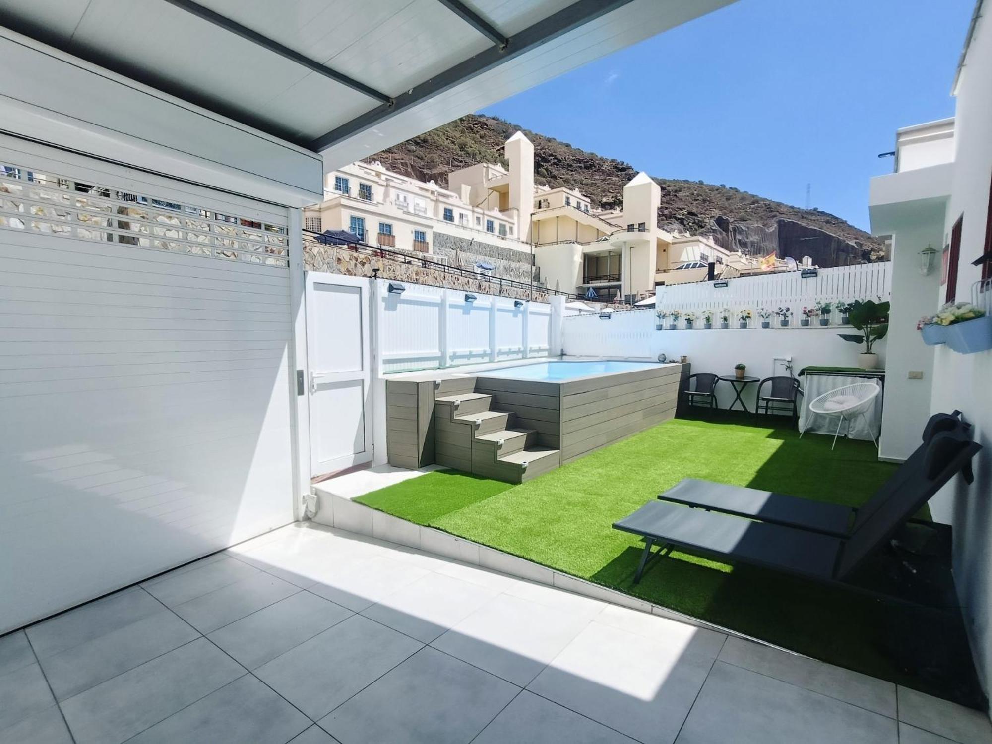 Big Villa Puerto Rico With Heated Saltwater Jacuzzi Pool & Bbq & Private Parking Puerto Rico (Gran Canaria) Exterior foto